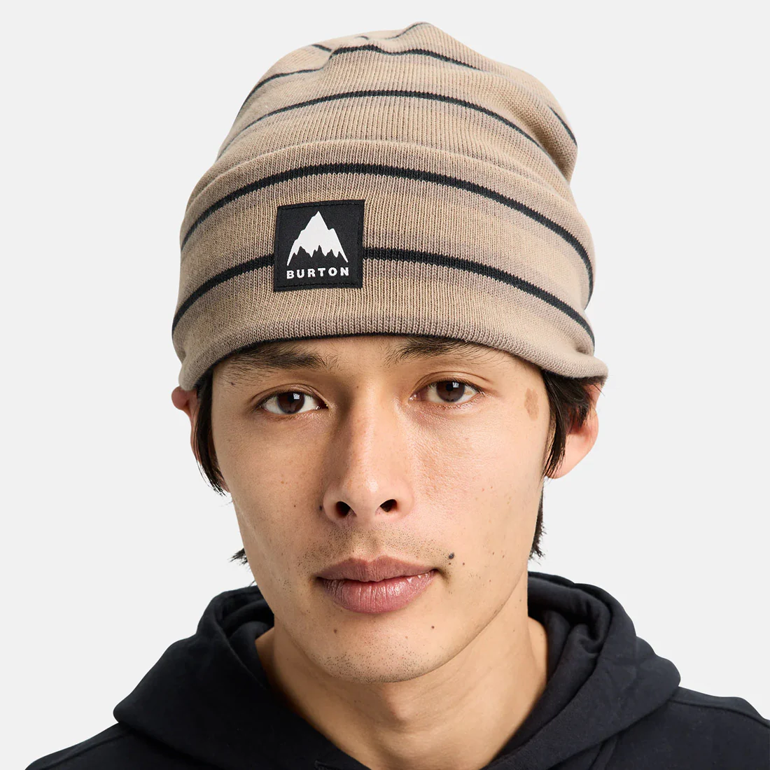 BURTON Recycled Kactusbunch Tall Beanie - Summit Taupe Stripes - Image 3