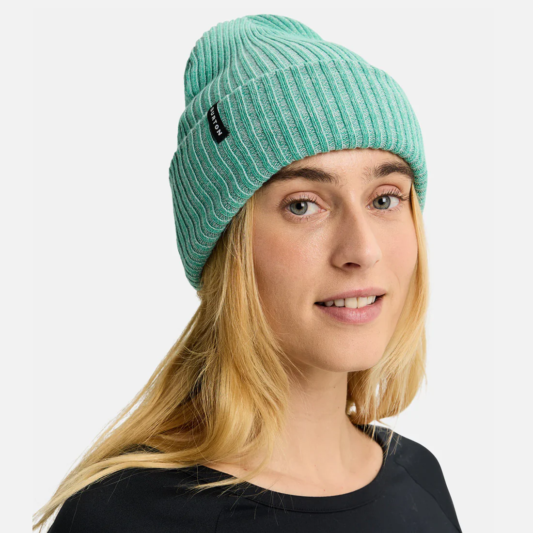 BURTON Recycled Rib Beanie - Soft Sage Plated - Image 3
