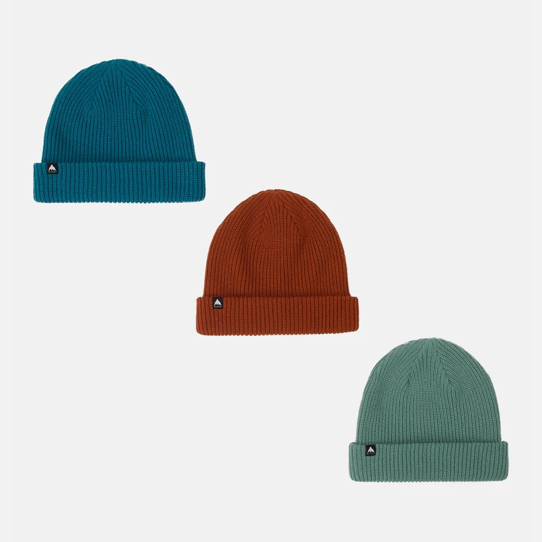 BURTON Recylced DND Beanie 3-Pack - Chestnut Brown/Blue Teal/Soft Sage