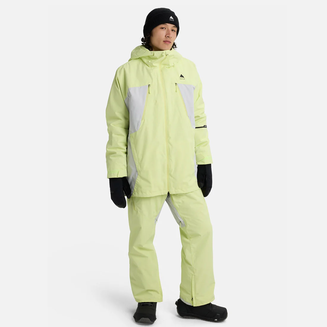 BURTON Reserve 2L 3-In-1 Jacket 2026 - Glow Yellow Green/Gray Cloud - Image 3