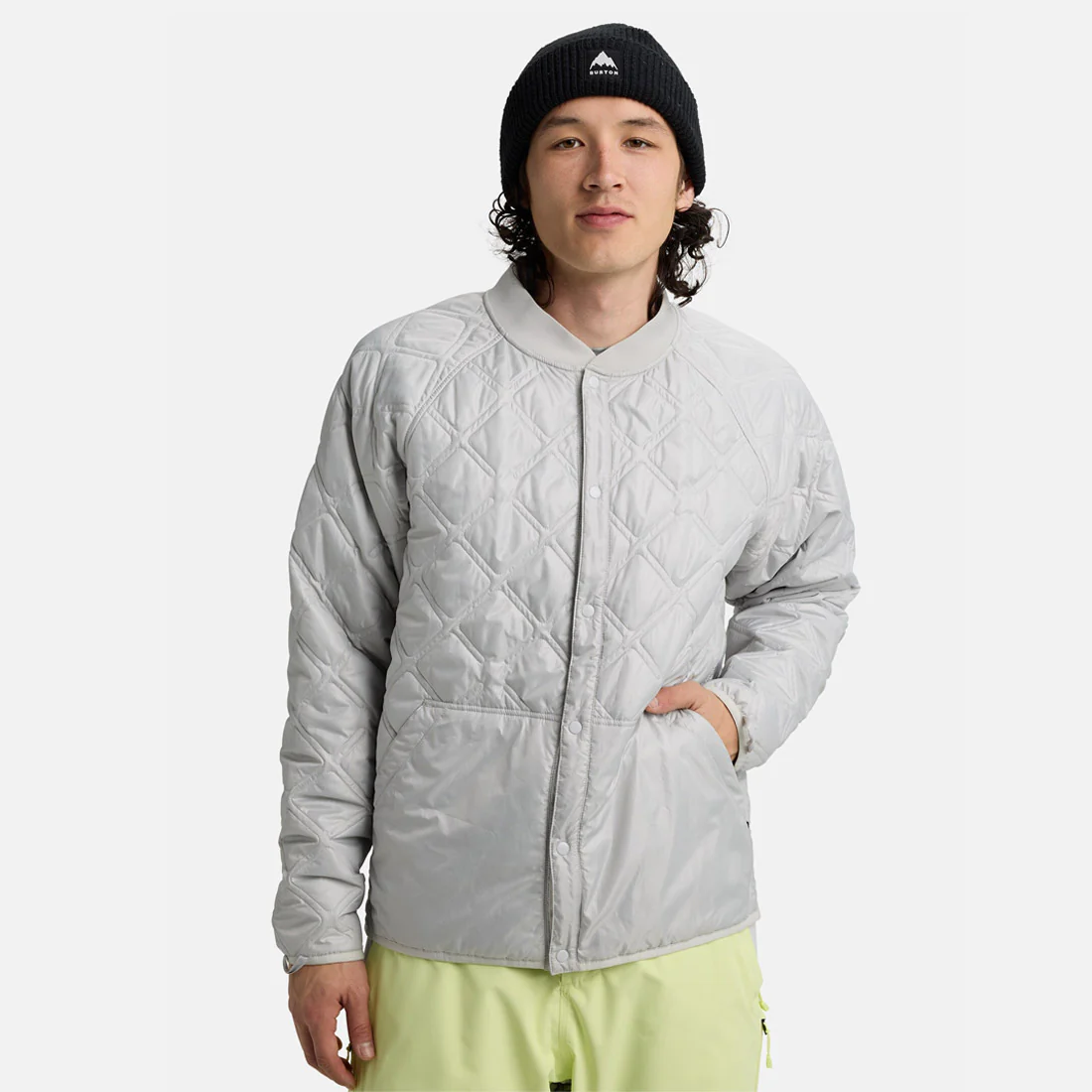 BURTON Reserve 2L 3-In-1 Jacket 2026 - Glow Yellow Green/Gray Cloud - Image 7