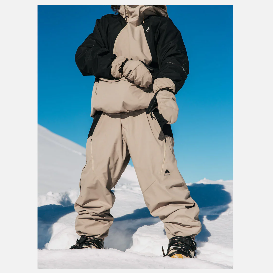 BURTON Reserve 2L Relaxed Pant 2026 - Summit Taupe/True Black - Image 8