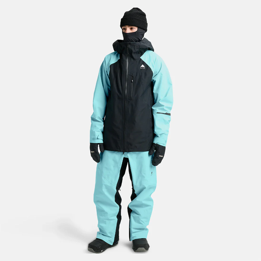 BURTON Reserve 3L Jacket - True Black/Light Teal - Image 8