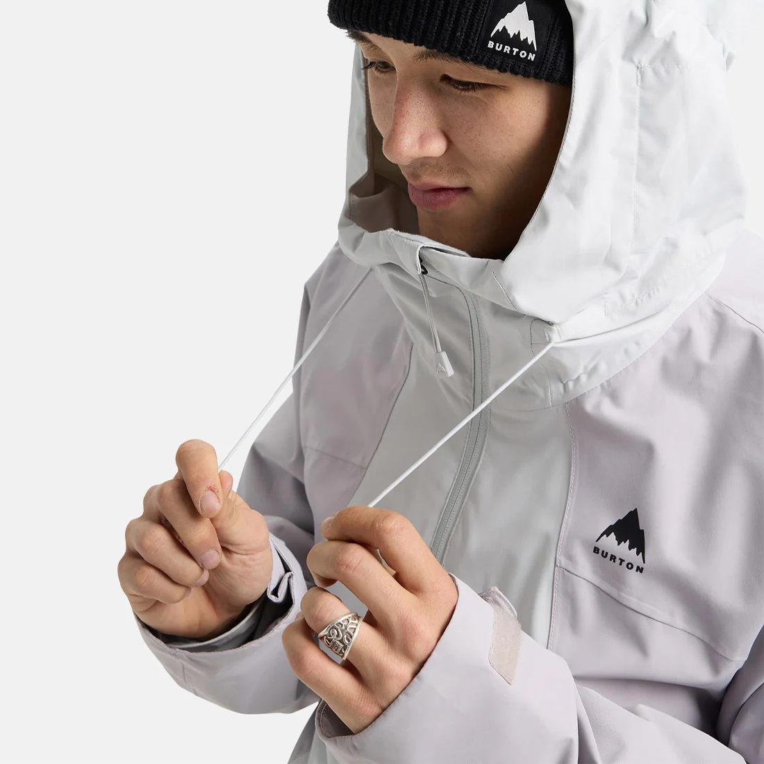 BURTON Reserve 2L Jacket 2026 - Gray Cloud/Washed Lavender - Image 3