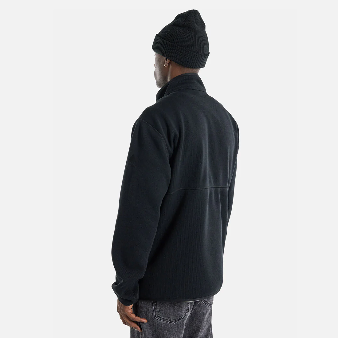 BURTON Runin Fleece Full Zip - True Black - Image 3