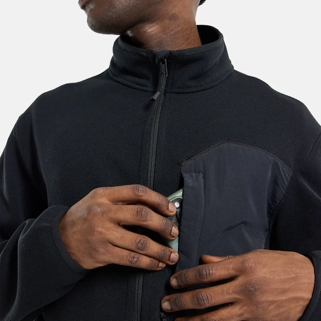 BURTON Runin Fleece Full Zip - True Black - Image 4