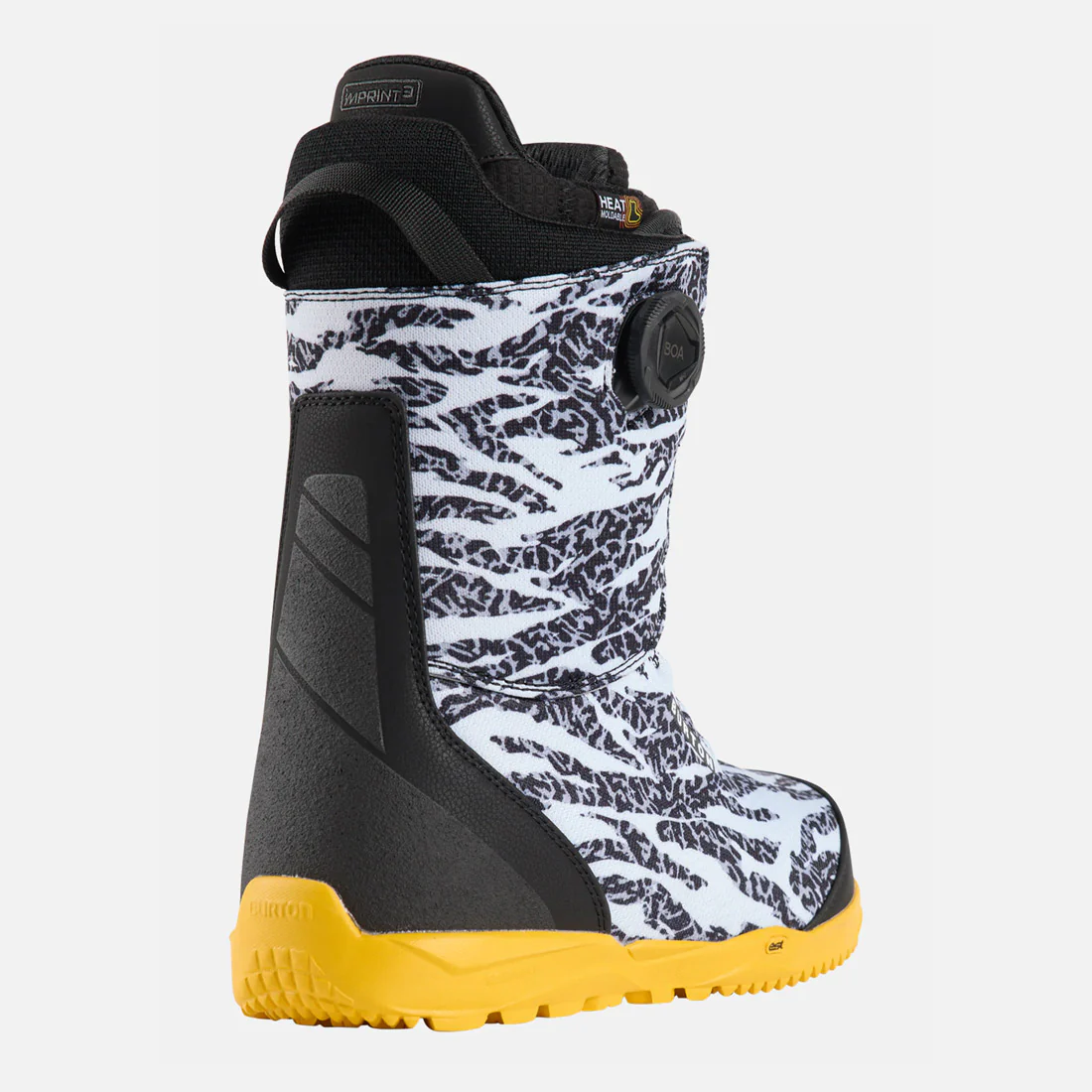 BURTON Swath Boa Boots 2025 - Zebra/Goldenrod - Image 2
