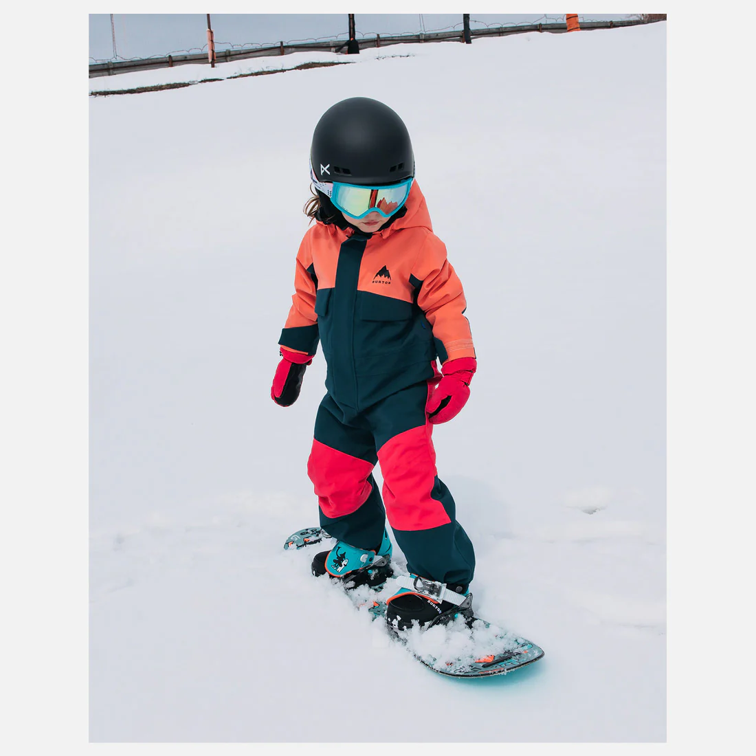 BURTON Toddlers' 2L One Piece 2026 - Peach Echo/Deep Emerald - Image 4