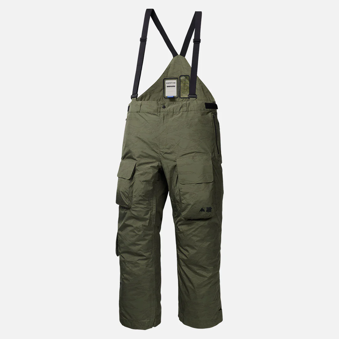 BURTON UNDEFEATED Gore-Tex 2L Bib Pant - Olive Camo - Image 5