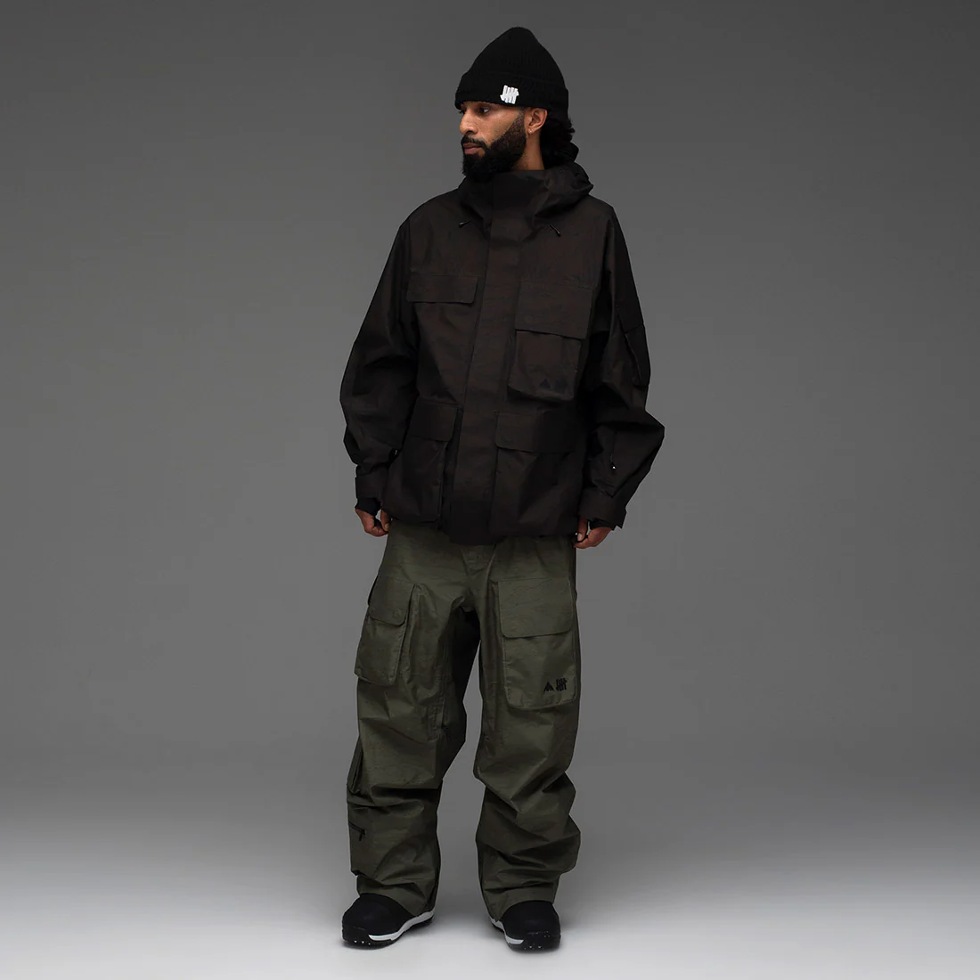 BURTON UNDEFEATED Gore-Tex 2L Jacket - Charcoal Camo - Image 3