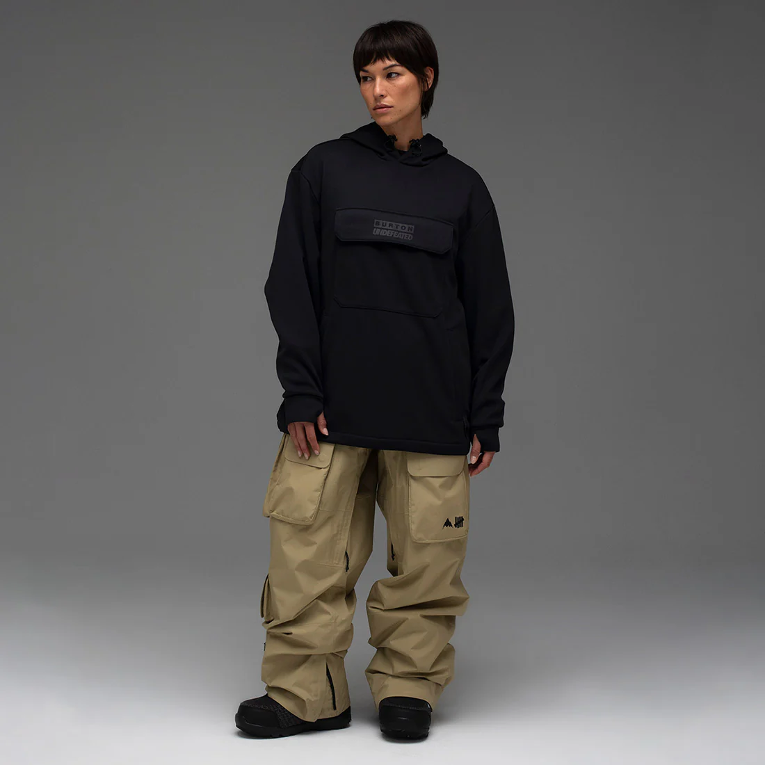BURTON UNDEFEATED Performance Pullover Hood - Black - Image 3