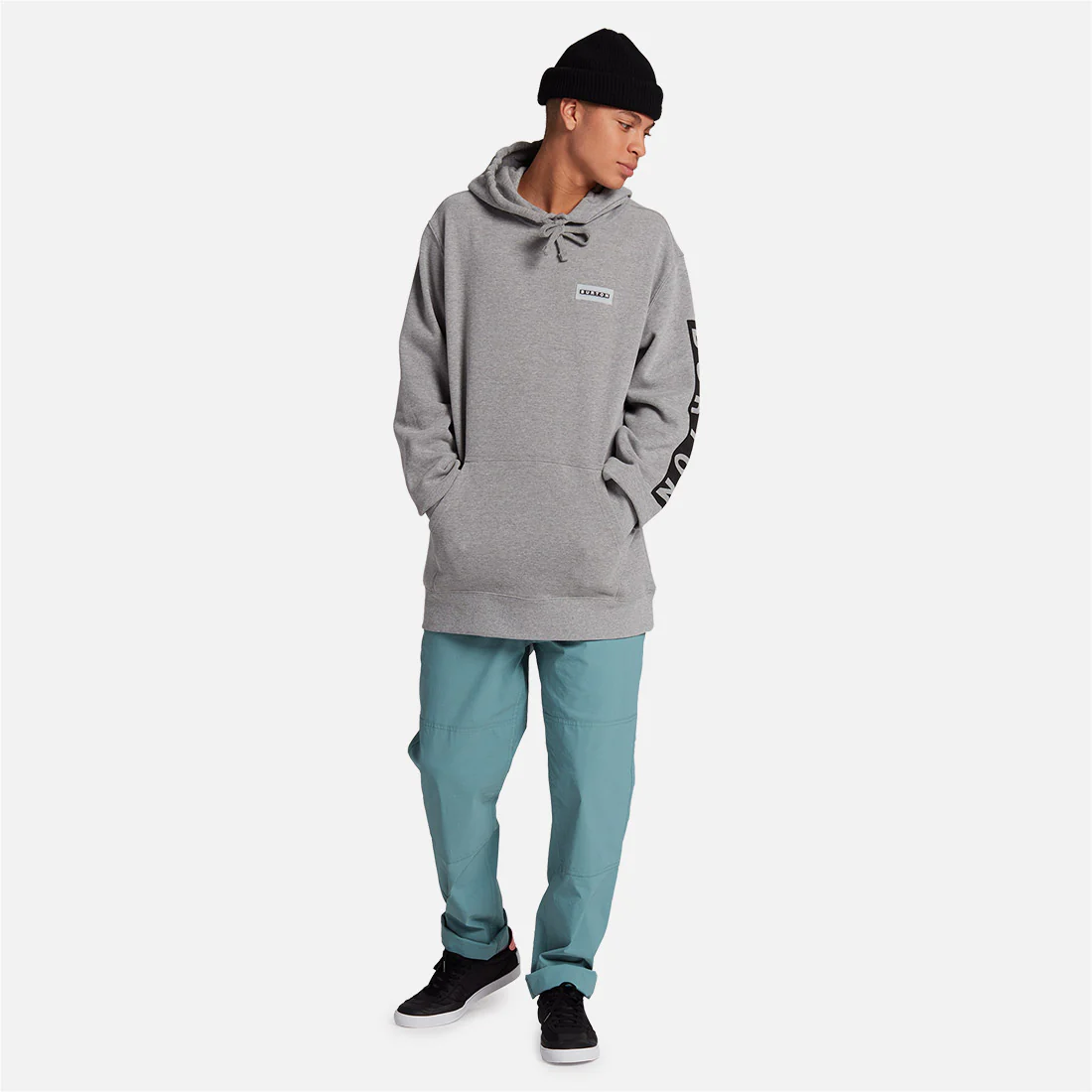 BURTON Vault Pullover Hood - Gray Heather - Image 4