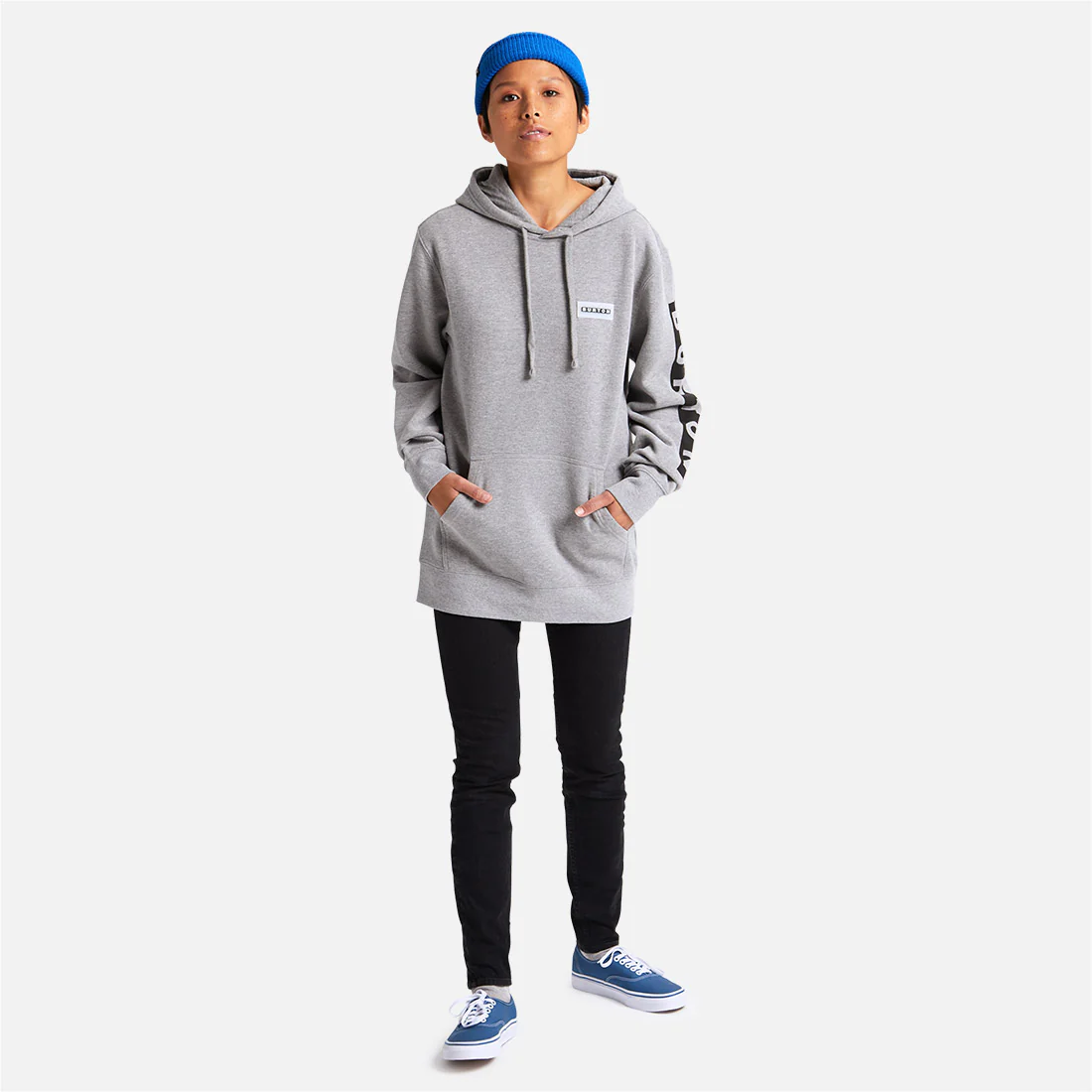 BURTON Vault Pullover Hood - Gray Heather - Image 5