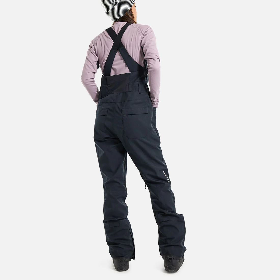 BURTON Women's Avalon Bib Pant Short 2025 - True Black - Image 3