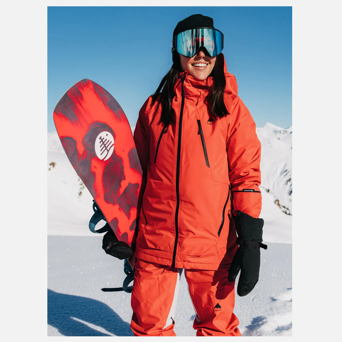 BURTON Women's Gore-Tex 2L Reserve Insulated Jacket 2026 - Fiesta Red - Image 9