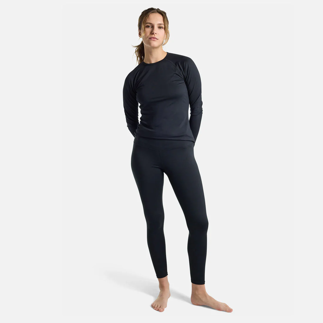 BURTON Women's Midweight Base Layer Pants - True Black - Image 3
