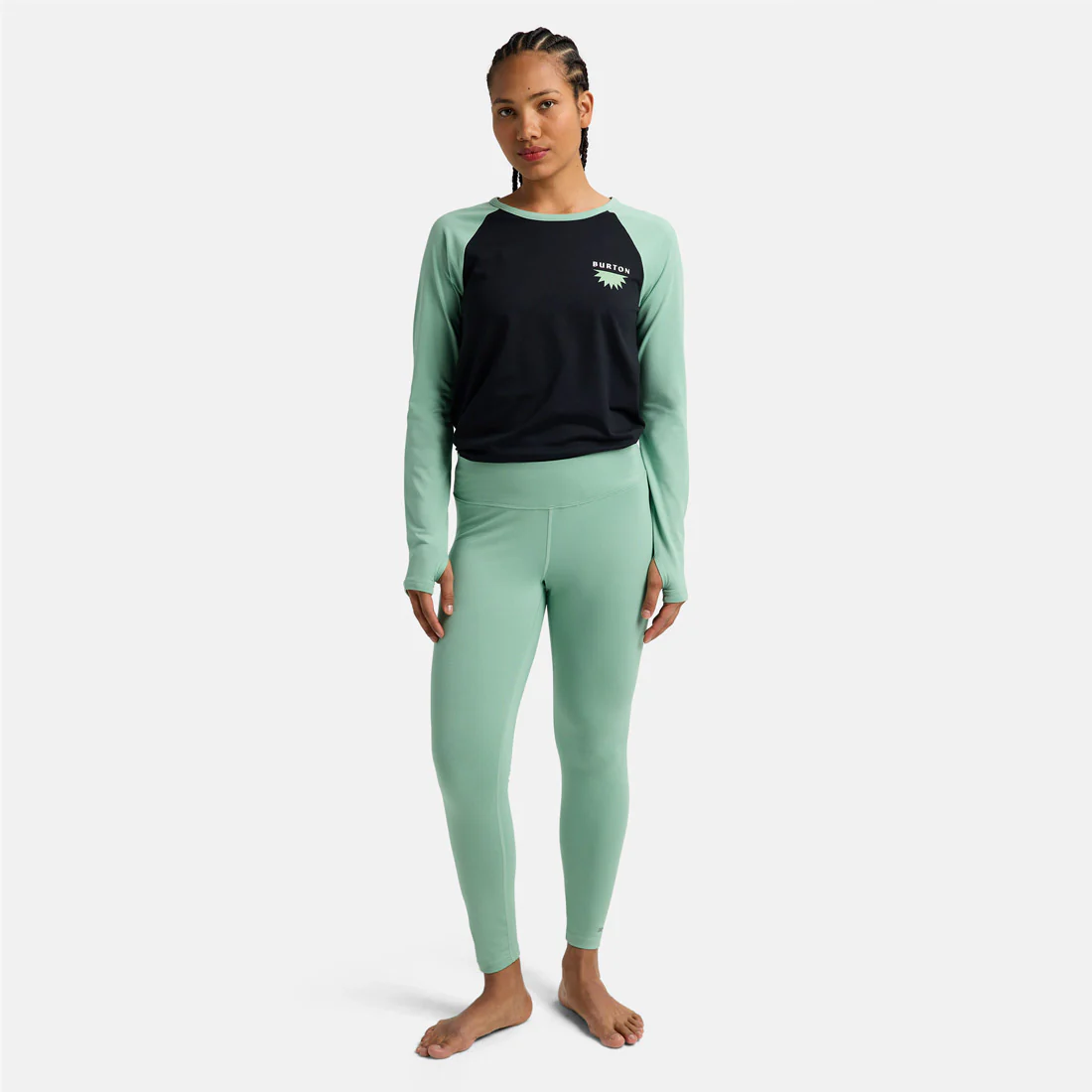 BURTON Women's Midweight Base Layer Pants - Soft Sage - Image 3