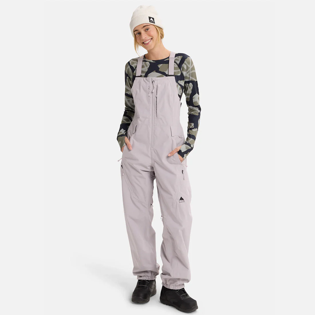 BURTON Women's Reserve 2L Bib Pant 2026 - Washed Lavender - Image 3