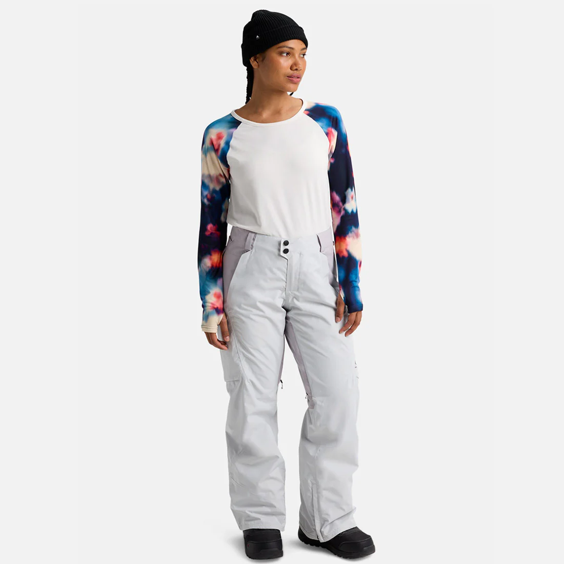 BURTON Women's Reserve 2L Pant 2026 - Gray Cloud/Washed Lavender - Image 3