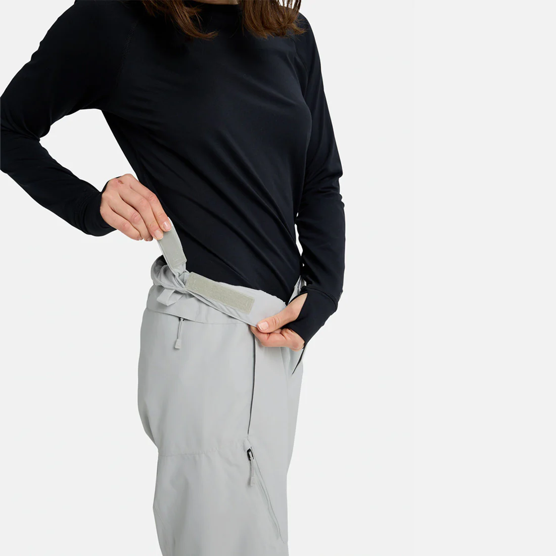 BURTON Women's Reserve 2L Relaxed Pant 2026 - Gray Cloud - Image 4