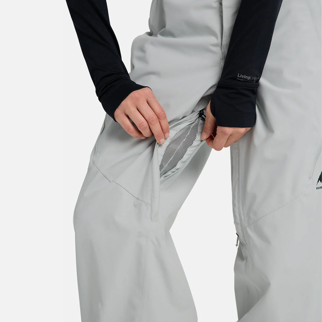BURTON Women's Reserve 2L Relaxed Pant 2026 - Gray Cloud - Image 5