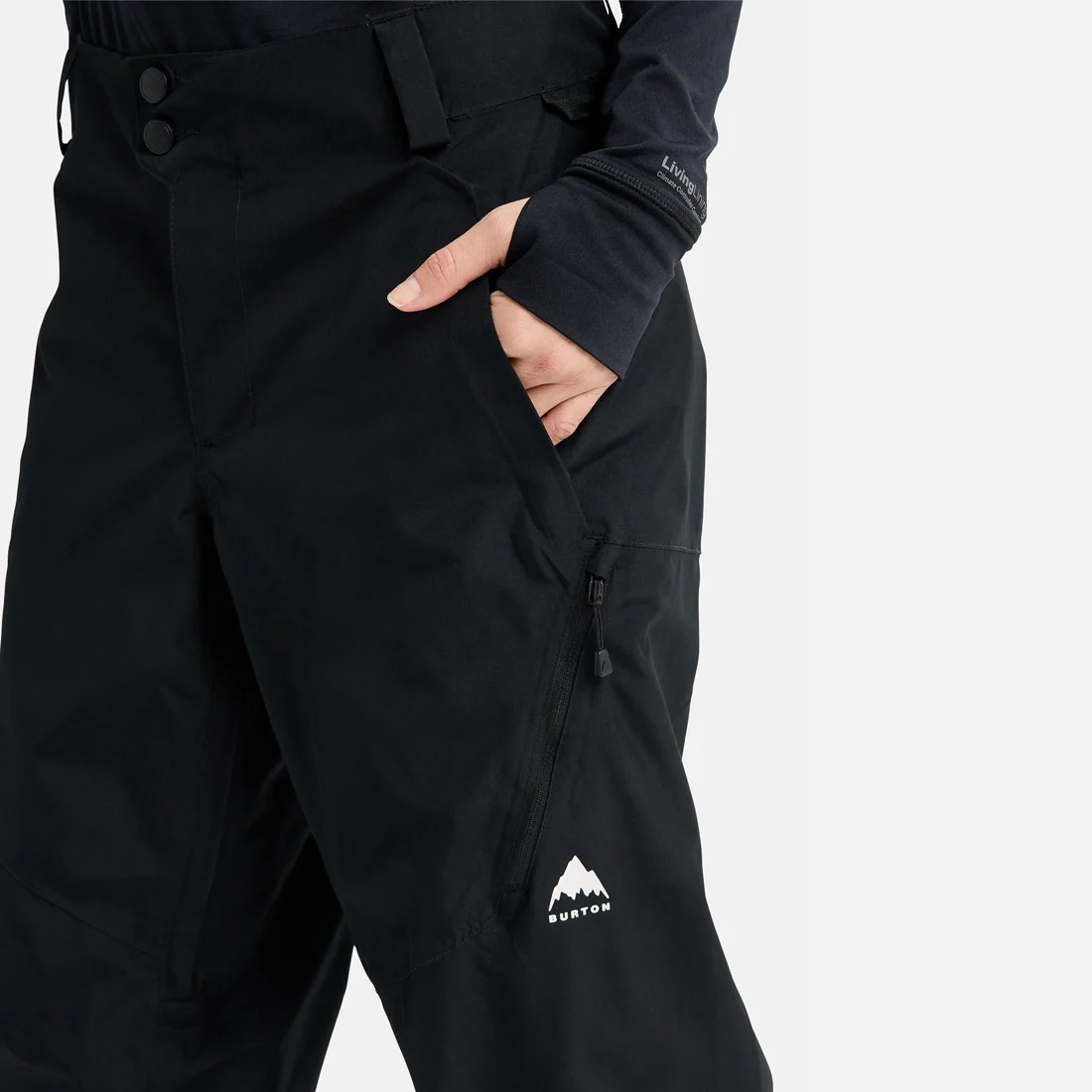 BURTON Women's Reserve 2L Relaxed Pant 2026 - True Black - Image 5