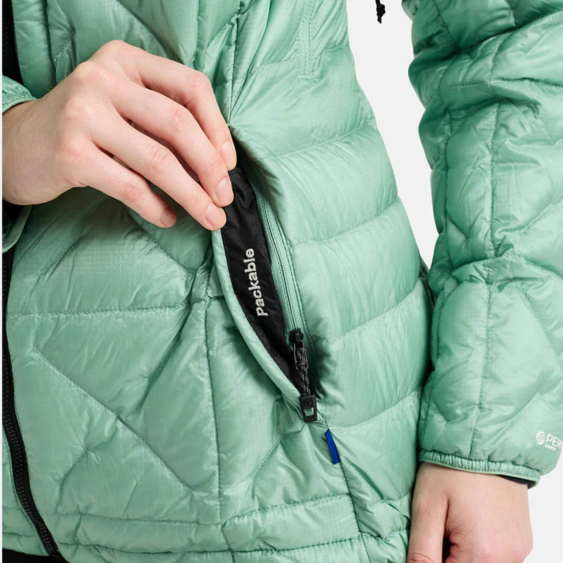 BURTON Women's [ak] Baker Down Hooded Jacket 2026 - Soft Sage - Image 7