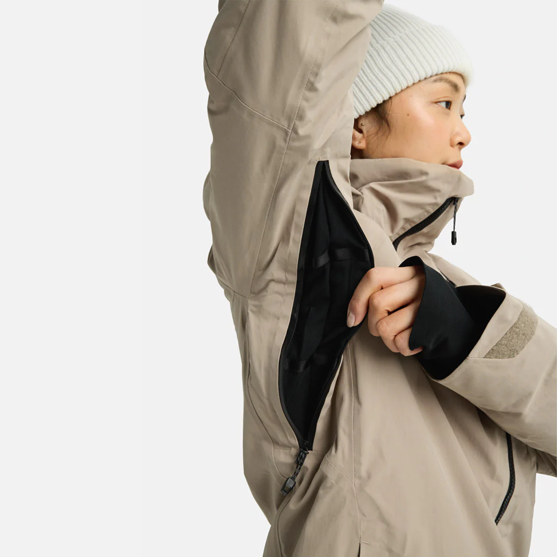 BURTON Women's [ak] Gore-Tex 2L Embark Jacket 2026 - Summit Taupe - Image 5