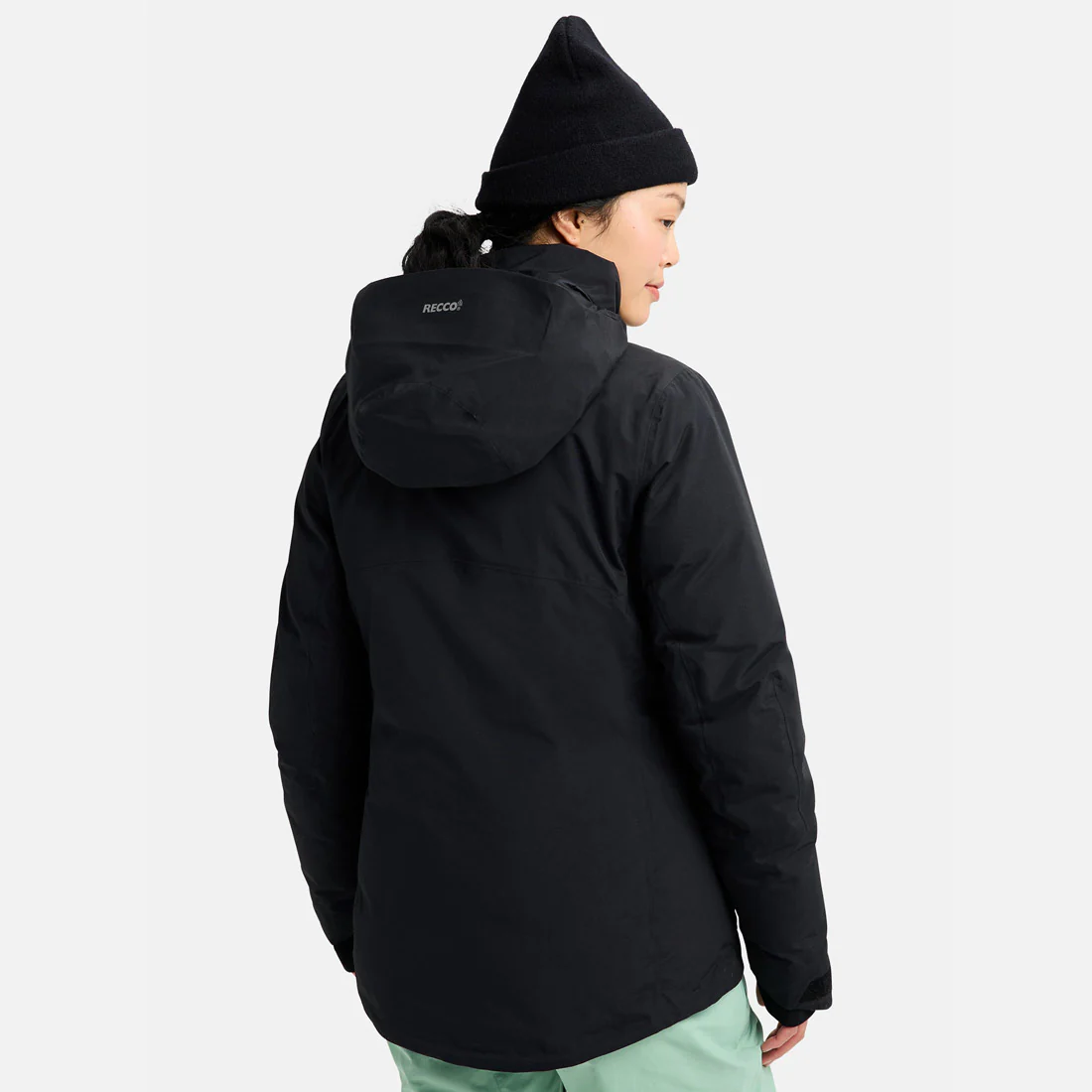 BURTON Women's [ak] Gore-Tex 2L Flare Down Jacket 2026 - True Black - Image 2