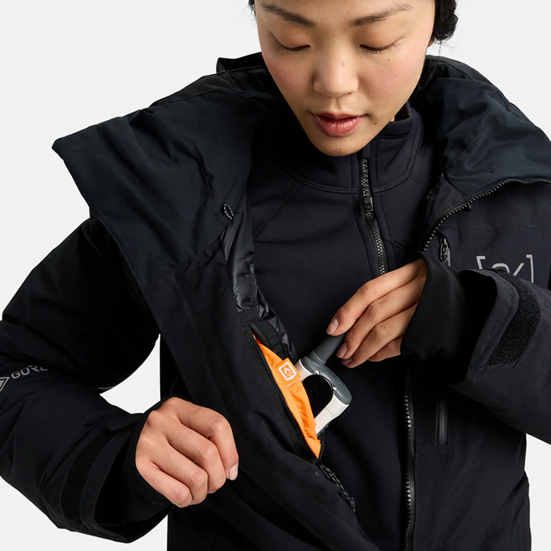 BURTON Women's [ak] Gore-Tex 2L Flare Down Jacket 2026 - True Black - Image 7