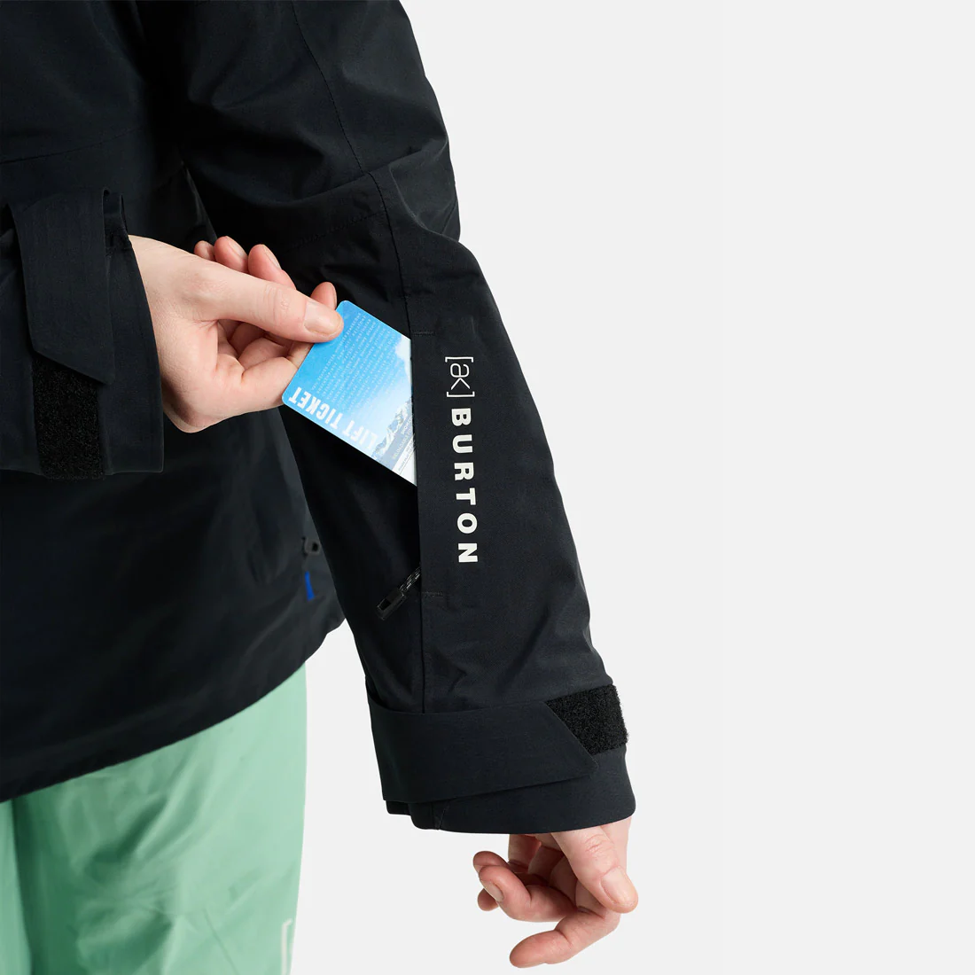BURTON Women's [ak] Gore-Tex 2L Kimmy Anorak 2026 - True Black - Image 4