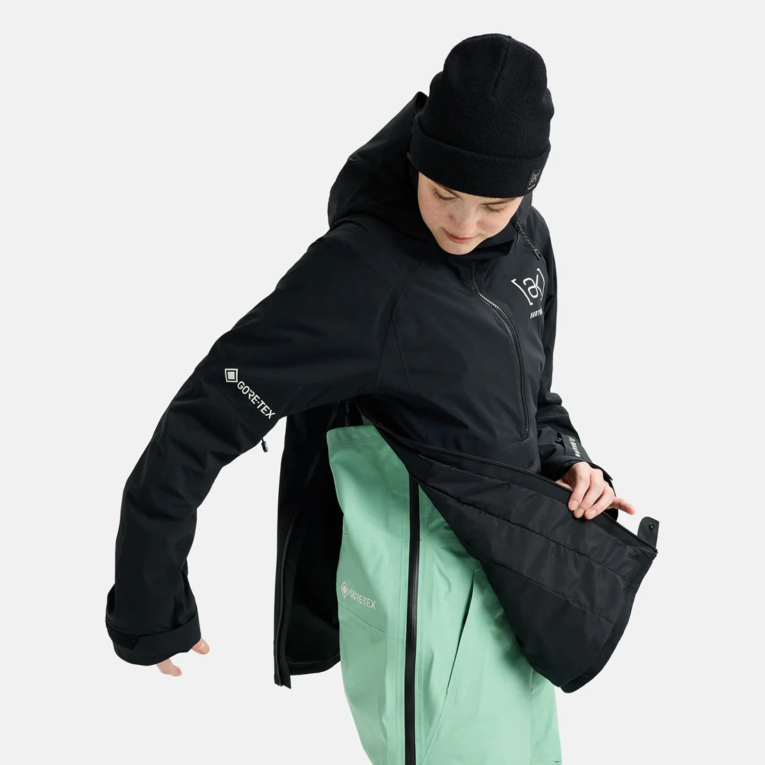 BURTON Women's [ak] Gore-Tex 2L Kimmy Anorak 2026 - True Black - Image 8