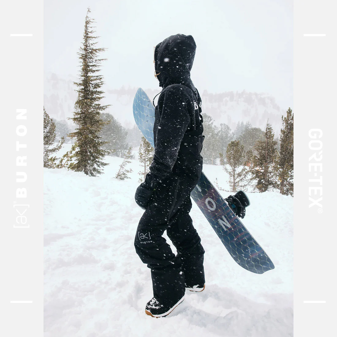 BURTON Women's [ak] Gore-Tex 2L Kimmy Bib Pant 2026 - True Black - Image 3