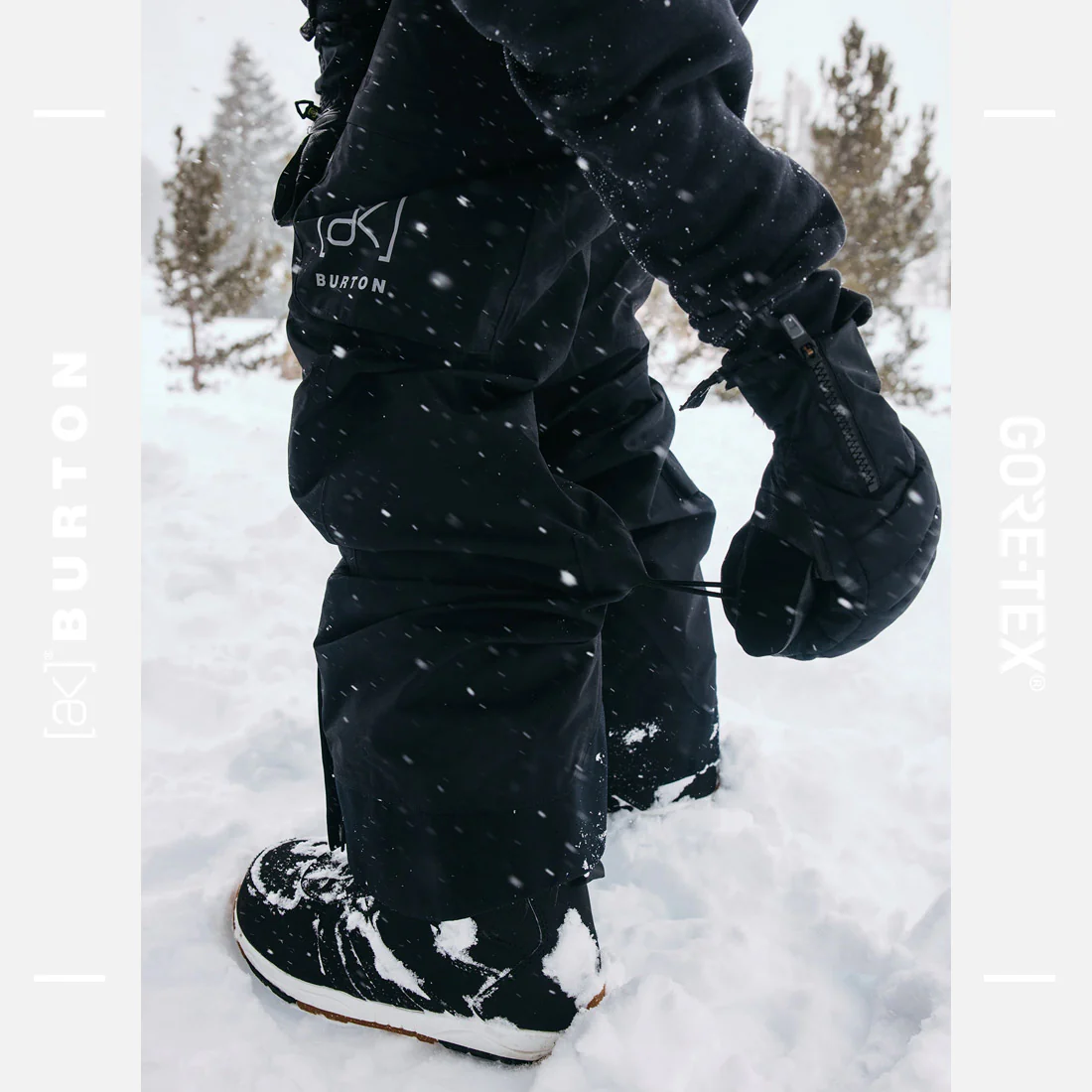 BURTON Women's [ak] Gore-Tex 2L Kimmy Bib Pant 2026 - True Black - Image 5