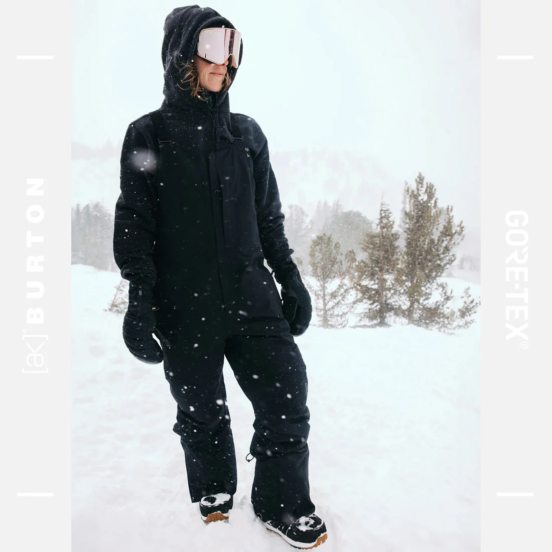 BURTON Women's [ak] Gore-Tex 2L Kimmy Bib Pant 2026 - True Black - Image 8