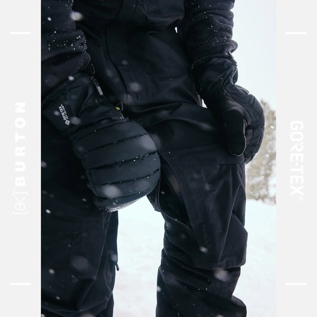 BURTON Women's [ak] Gore-Tex 2L Kimmy Bib Pant Short 2026 - True Black - Image 7