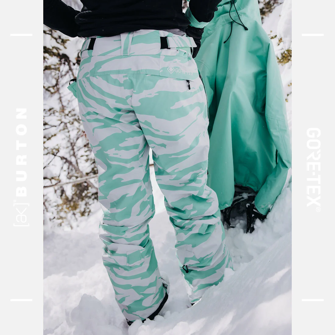 BURTON Women's [ak] Gore-Tex 2L Summit Pant 2025 - Oversized Zebra - Image 3