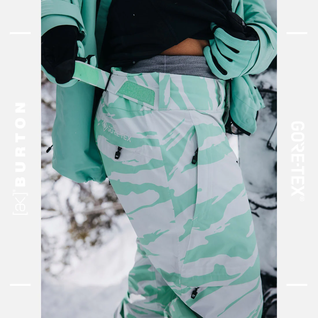 BURTON Women's [ak] Gore-Tex 2L Summit Pant 2025 - Oversized Zebra - Image 4