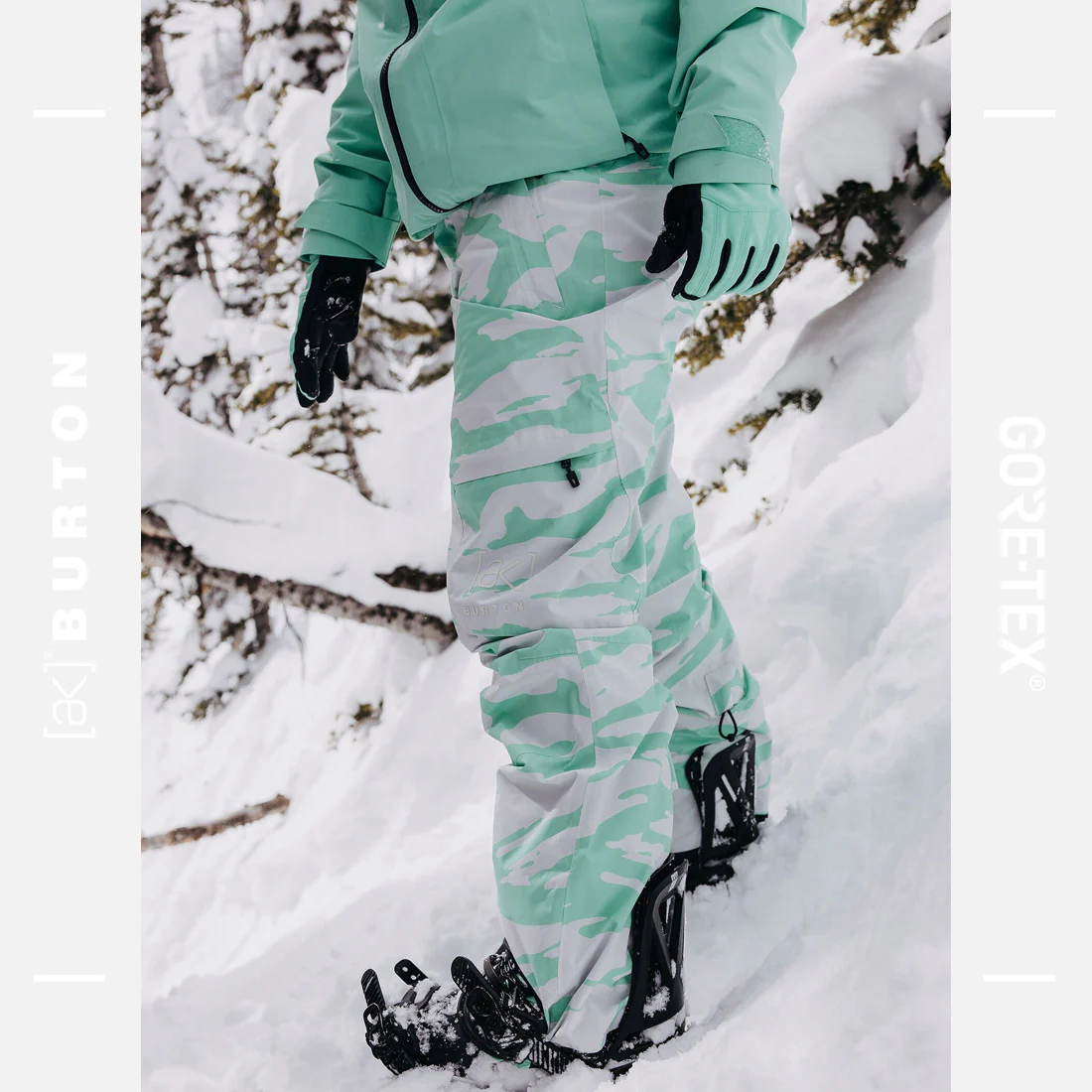 BURTON Women's [ak] Gore-Tex 2L Summit Pant 2025 - Oversized Zebra - Image 5