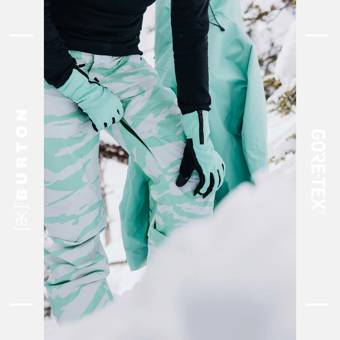 BURTON Women's [ak] Gore-Tex 2L Summit Pant 2025 - Oversized Zebra - Image 6