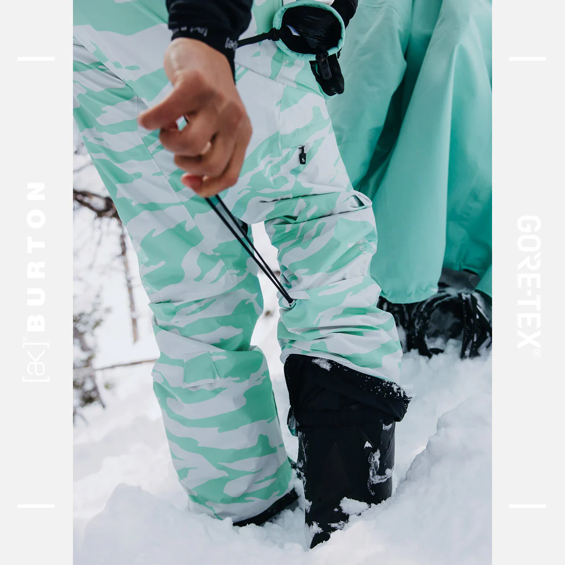 BURTON Women's [ak] Gore-Tex 2L Summit Pant 2025 - Oversized Zebra - Image 7