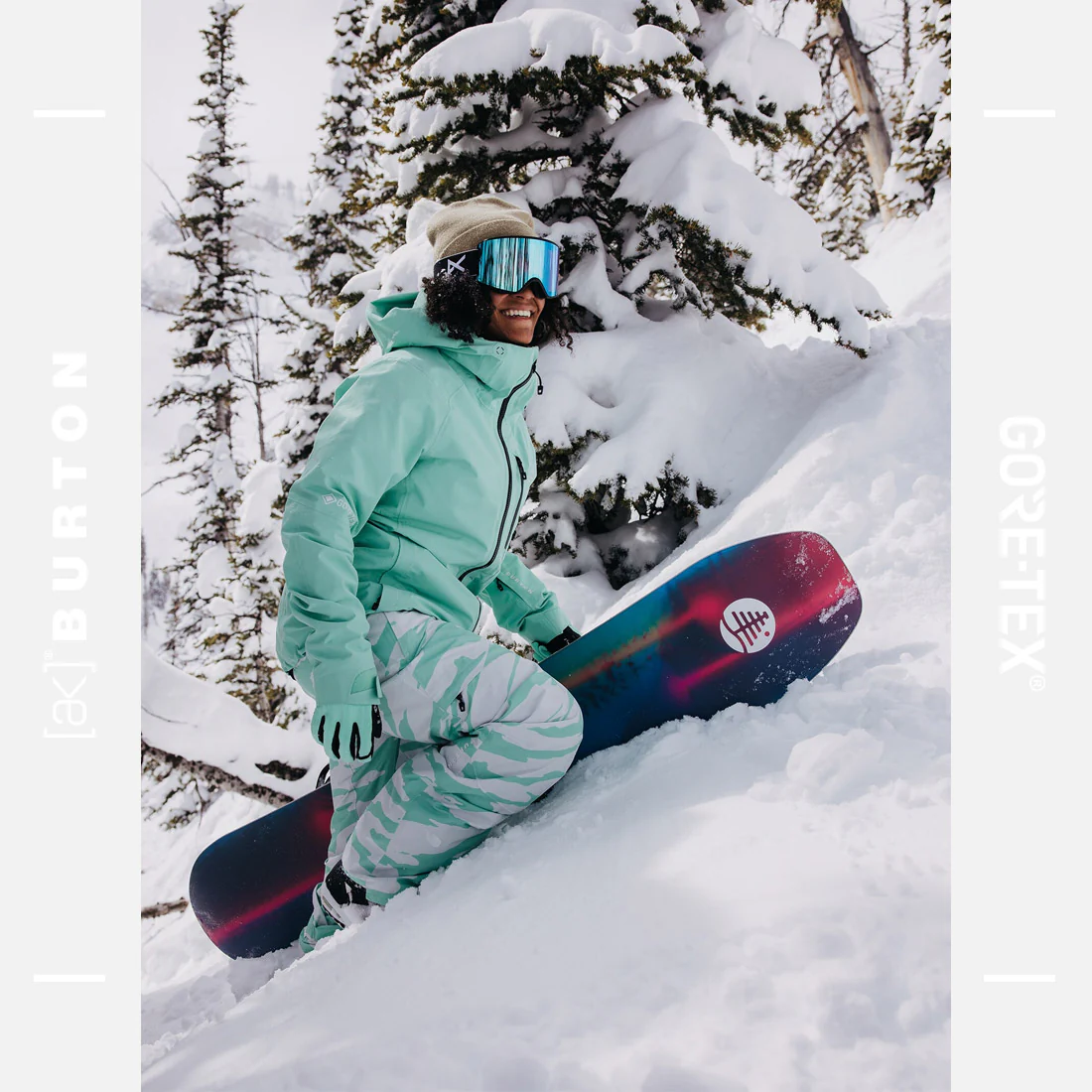 BURTON Women's [ak] Gore-Tex 2L Summit Pant 2025 - Oversized Zebra - Image 8