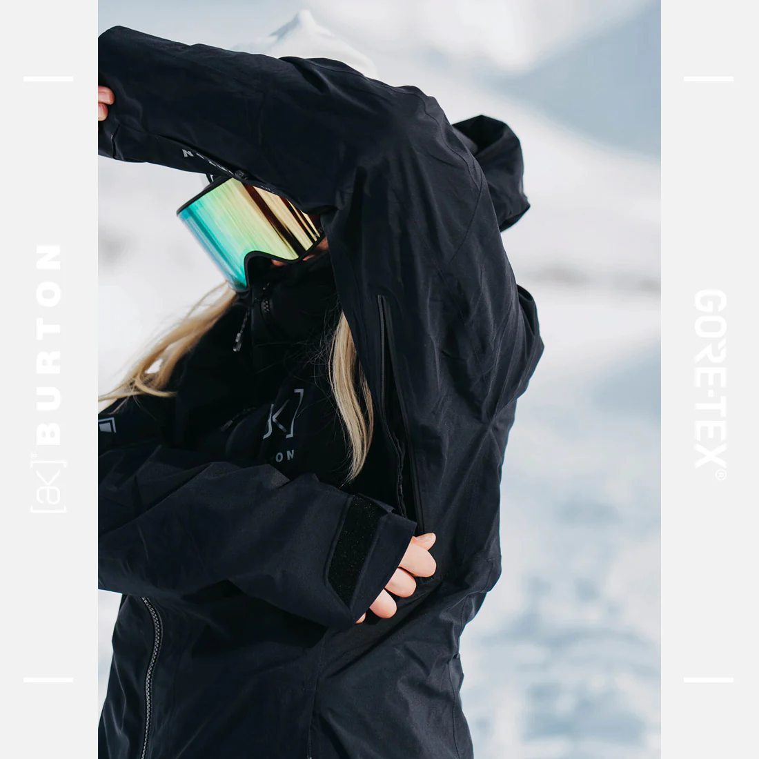 BURTON Women's [ak] Gore-Tex 2L Upshift Jacket 2026 - True Black - Image 5