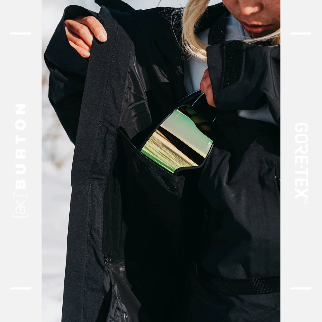BURTON Women's [ak] Gore-Tex 2L Upshift Jacket 2026 - True Black - Image 8