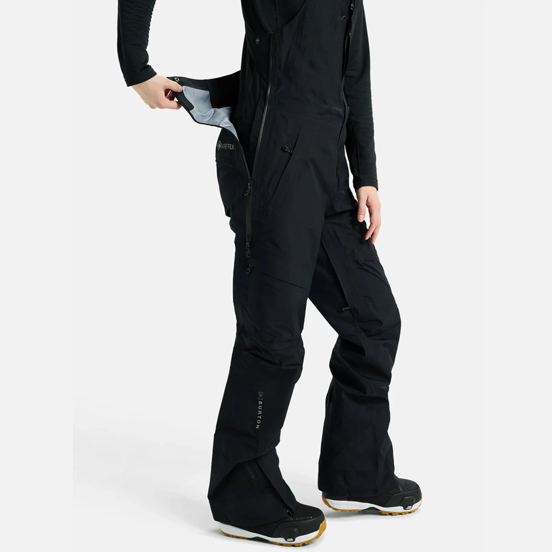 BURTON Women's [ak] Gore-Tex 3L Kimmy Bib Pant 2026 - True Black - Image 4