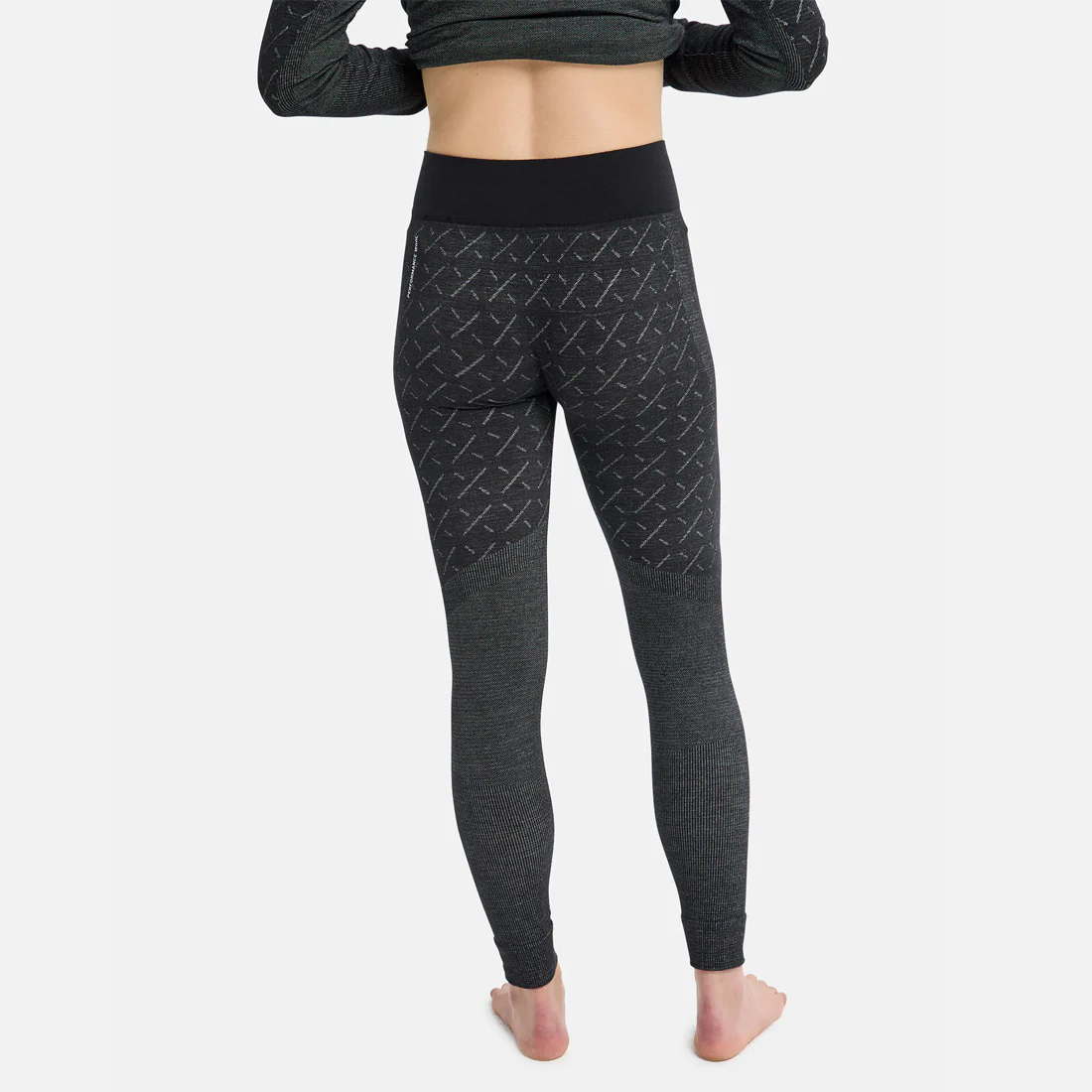 BURTON Women's [ak] Slokar Merino Base Layer Pants 2026 - True Black/Gray Cloud - Image 2