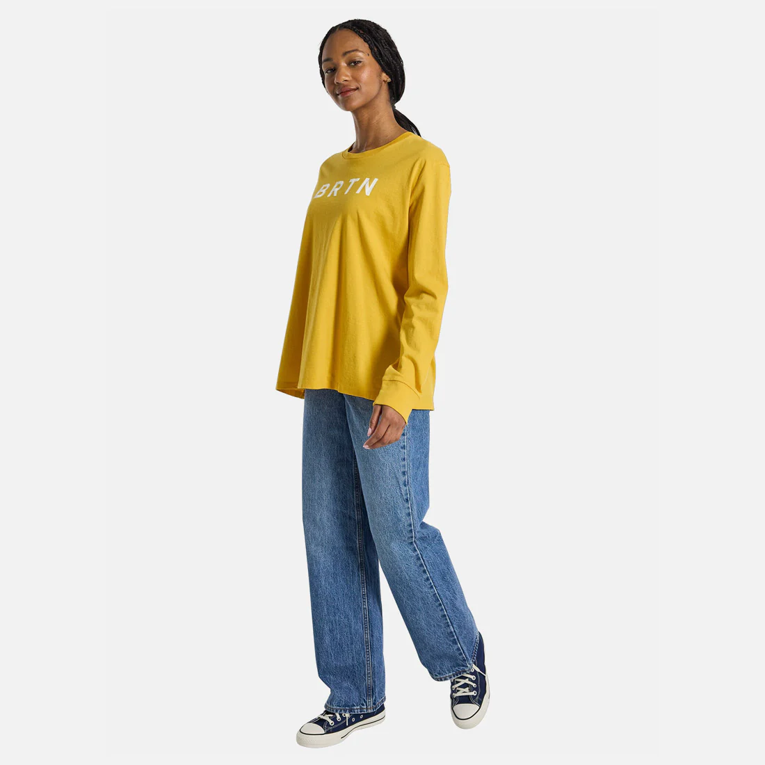 BURTON Women's BRTN Long Sleeve Tee - Goldenrod - Image 4