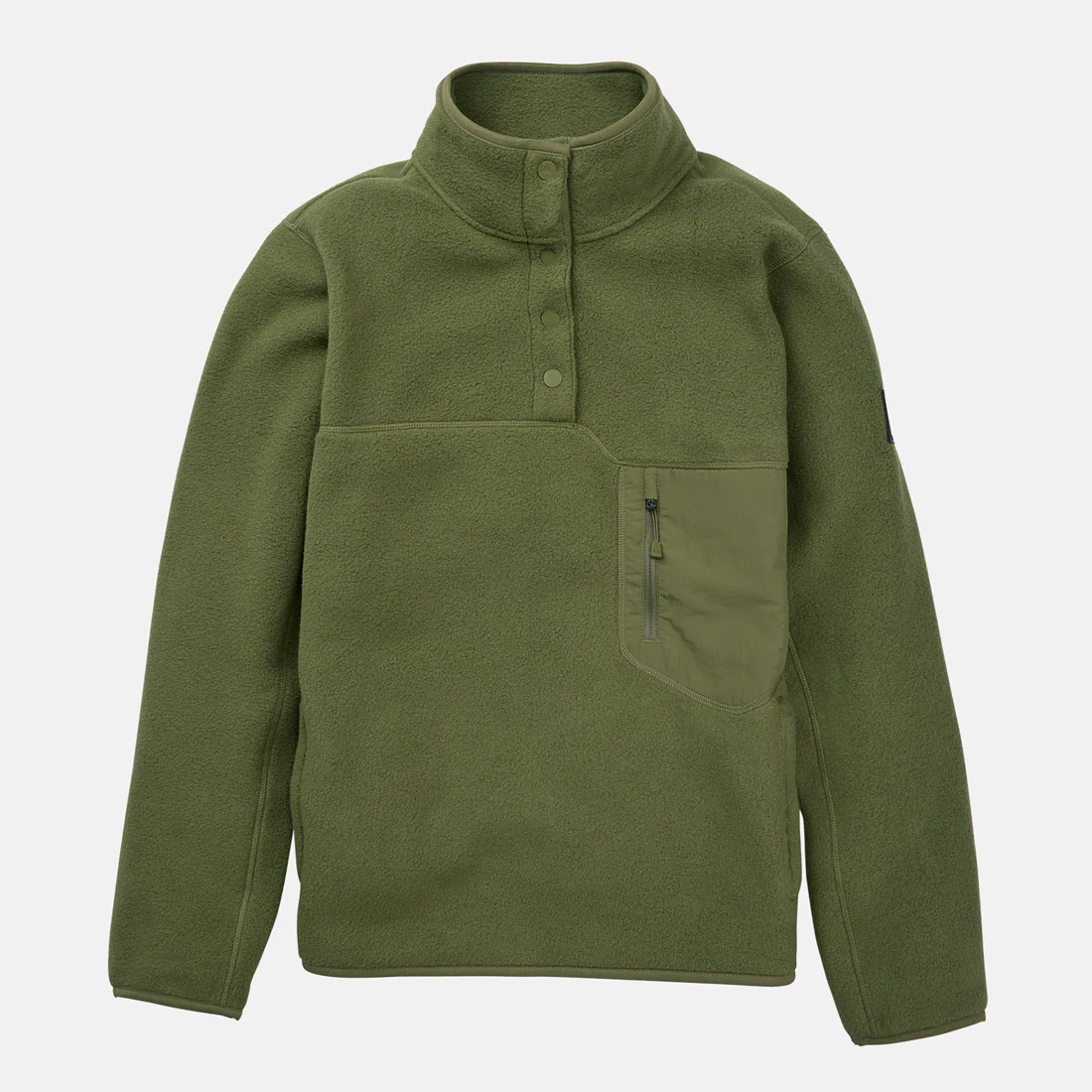 BURTON Women's Cinder Fleece Pullover - Forest Moss - Image 4