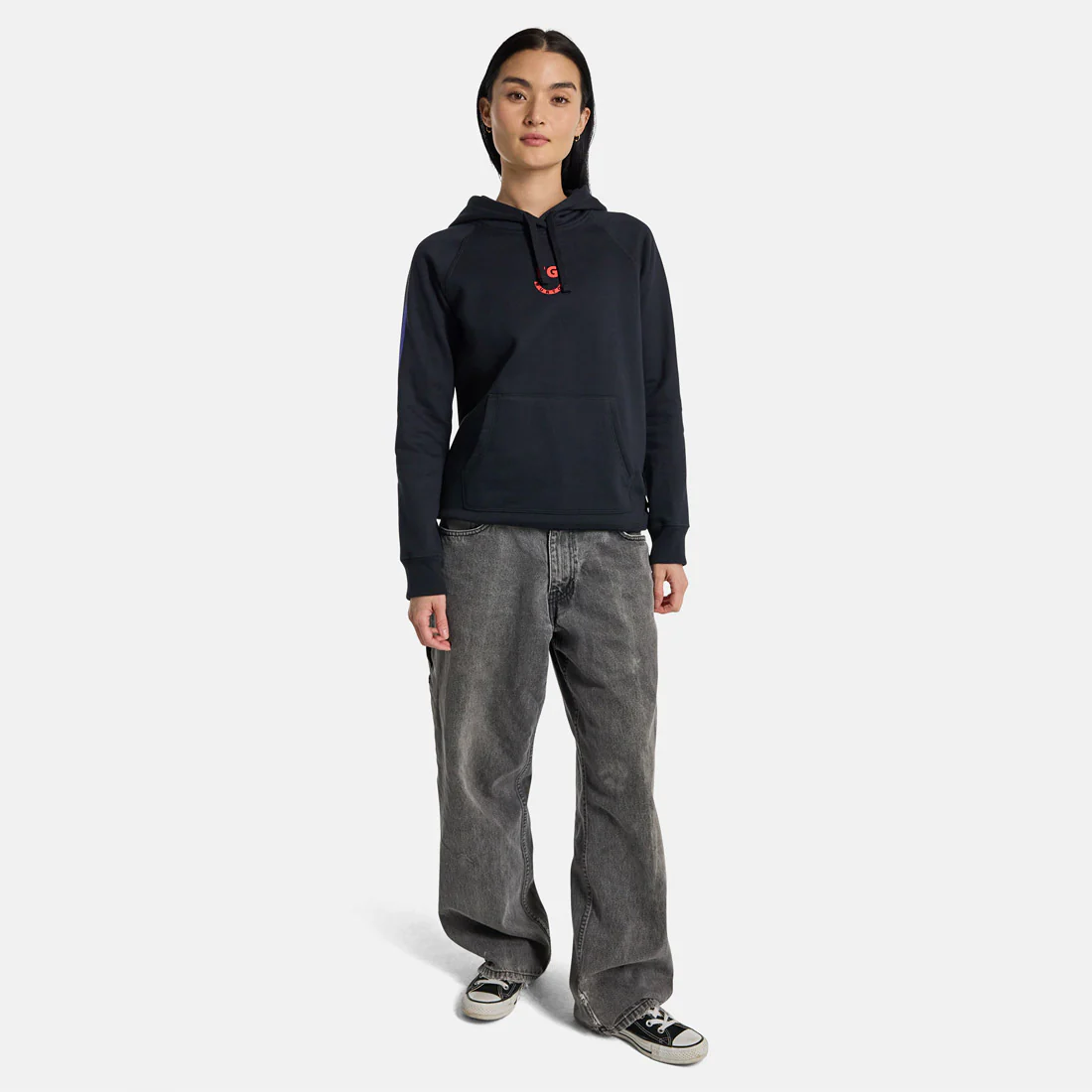 BURTON Women's Feelgood W25 Pullover Hood - True Black - Image 3