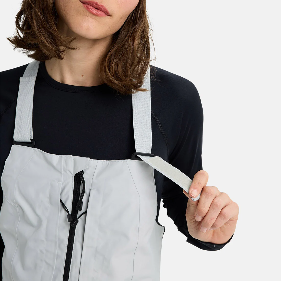 BURTON Women's Gore-Tex 2L Reserve Bib Pant 2026 - Gray Cloud - Image 3